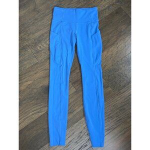 LULULEMON Fast & Free Nulu Hi-rise Tight 28" in Blue Nile Sz 4 #W5CFSS NWOT